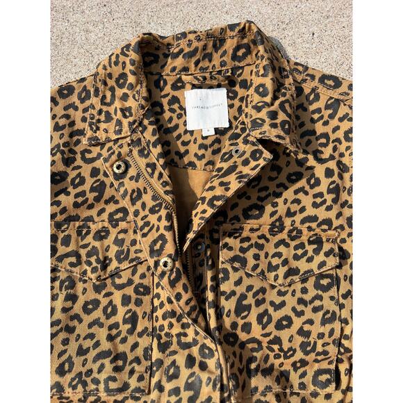 Thread & Supply Jacket Women Size Small Leopard Print Full Zip Long Sleeve - Picture 5 of 8